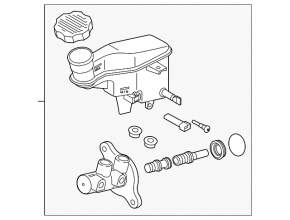 Brake master cylinder with reservoir Kia Forte 4d 14-18