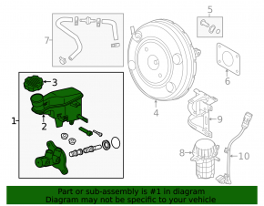 Brake master cylinder with reservoir Kia Forte 4d 14-18