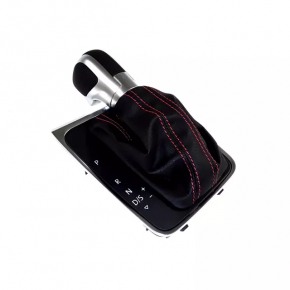 Gear knob with shifter cover VW Golf 15 - black leather