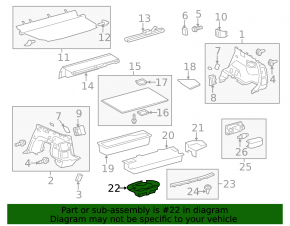 Tool kit for Toyota Prius V 12-17