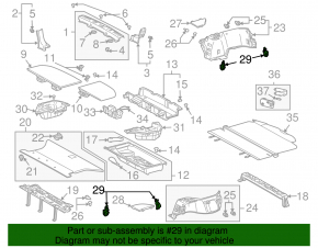 Lexus RX300 RX330 RX350 RX400h 04-08 trunk hook beige