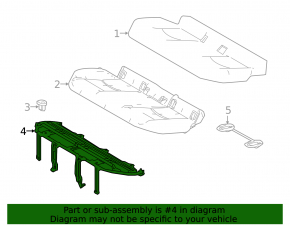 Lower frame for the 2nd row rear seats of a Toyota Prius 50 16-18 battery, nickel metal