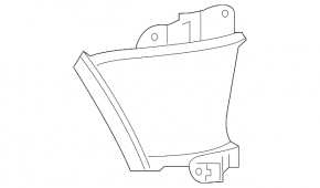 Air duct cooling brakes left Acura MDX 17-20 rest
