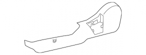 Driver's seat side trim, lower left, Lexus ES300h ES350 13-18 beige, 2 parts, scratches