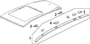Longitudinal roof rail left Honda CRV 23-