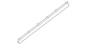 Rear left door seal Nissan Sentra 20-24 lower
