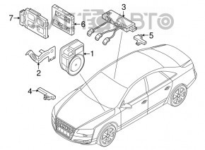Antenna Keyless Audi A4 B8 08-16