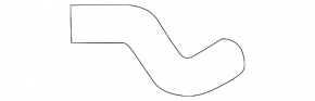 Heater hose for Infiniti FX35 QX70 09-17