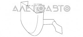 Plug towing hook front bumper Porsche Panamera 14-16 4.8 structure