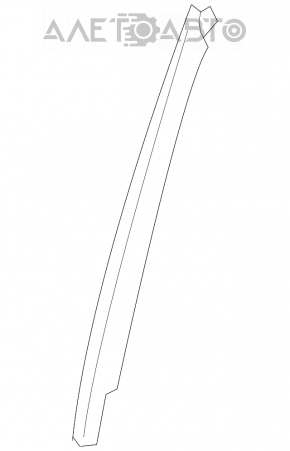 Rear right door glass guide for Mercedes W164 ML