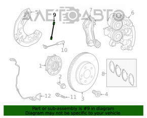 Front left brake hose Mercedes W167 GLE 350 450 20-23 AWD