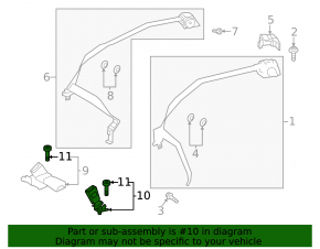 Rear left seat belt latch for Mercedes W213 E 17-23 black