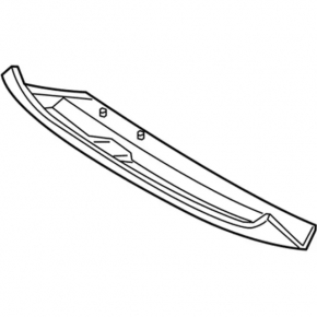 Front bumper lip trim Ford Escape MK3 17-19 rest, structure, scratches