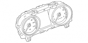 Land Rover Range Rover Velar 18-20 small instrument cluster without projection