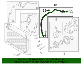 Mazda CX-50 23-26 2.5T Air Conditioner Heater-Condenser Pipe
