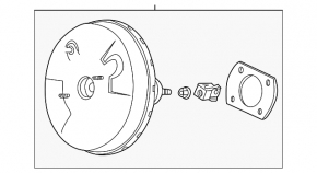 Vacuum booster Acura MDX 14-16