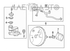 Vacuum booster Acura MDX 14-16