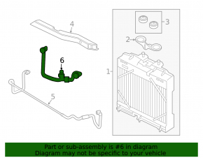 Radiator cooling pipe oil BMW 5 F10 10-16 to the main radiator