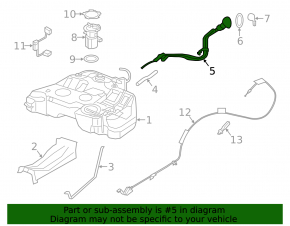 Nissan Altima 13-18 Fuel Filler Neck