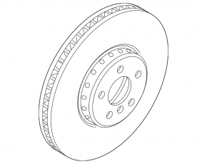 Front left brake disc BMW 3 G20 19-25 374mm