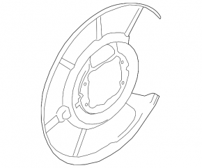 Rear right brake disc cover for BMW 5 GT F07 10-17