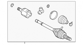 Drive axle rear right Toyota Rav4 19- AWD hybrid
