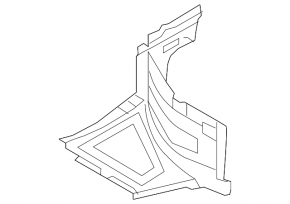 Radiator deflector left Audi A6 C7 12-15 3.0T