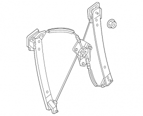 Front right window lift mechanism for the Audi E-Tron 19-23