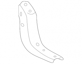 Front left running board sill bracket for Toyota 4Runner 10-24 rear