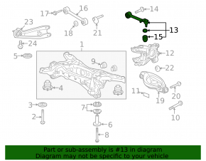 Rear right control arm for Acura MDX 07-13