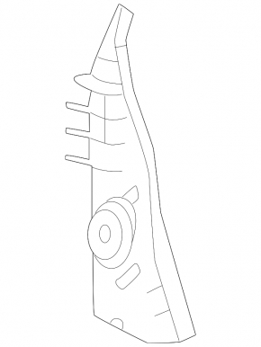 Upper right door-wing seal for Lexus RX 23-26 Japan-built