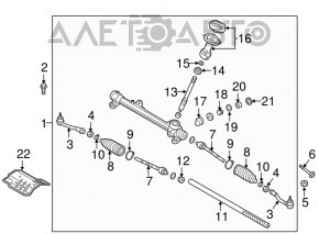 Steering tip left Hyundai Tucson 16-18 CTR