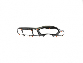 Front panel trim speedometer frame under monitor Dodge Challenger 15-19 graphite