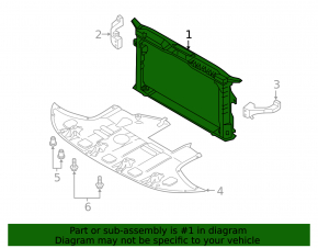 Hyundai Veloster 19-22 1.6, 2.0 radiator panel