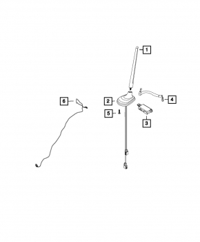 Antenna socket Jeep Renegade 15-type 3