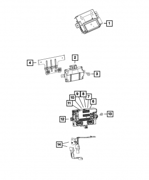 Body Control Module Jeep Cherokee KL 14-