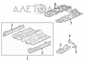 Front subframe burdock left Honda Insight 19-22
