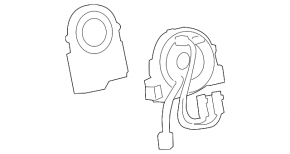 Lexus IS 14-16 steering wheel cable with angle sensor
