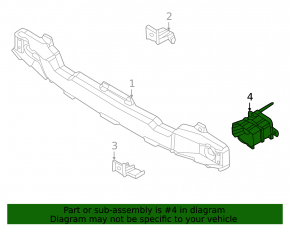 Left rear bumper reinforcement fang for Hyundai Tucson 22-24