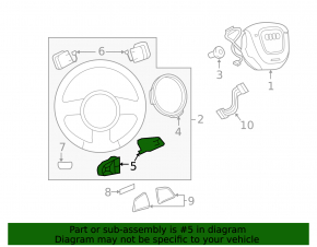 Steering wheel controls Audi A3 8V 15-16