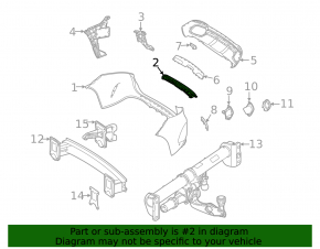 Rear Bumper Absorber Mercedes W167 GLE 350 450 20-23