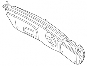 Trunk lid trim Mazda 3 14-18 BM black torn