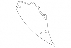 Mazda CX-5 17-25 black front right center console trim