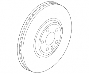 Front left brake disc Jaguar XE 17-20 325/30mm
