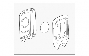 Chevrolet Volt 16-19 4-button key