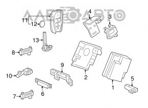 Chevrolet Volt 16-19 4-button key
