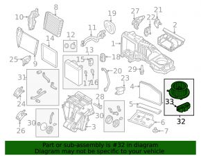 Audi Q3 15-18 heater fan motor