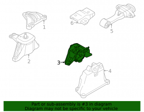 Left engine mount for Hyundai Santa Fe 24-25 1.6