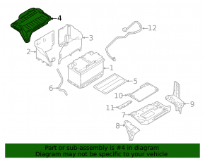 Battery Cover Infiniti QX30 17-19