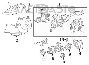 Steering wheel lock module VW Jetta 19-24